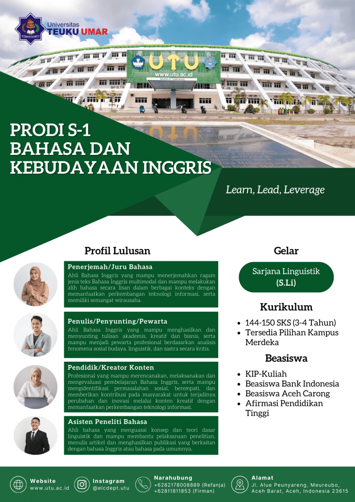 Green and White Geometric School Admission Flyer Portrait